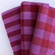 Double-sided 3cm check, 100% cotton, burgundy-cyclamen