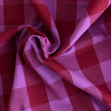 Kratka dwustronna 3cm, bordo-cyklamen