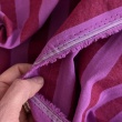 Double-sided 2cm stripes, 100% cotton, burgundy-cyclamen