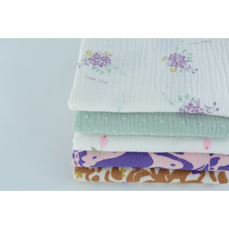 Fabric bundles No. 3299 AB 40cm, Double Gauze