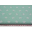 Cotton 100% stars 20mm on a mint background