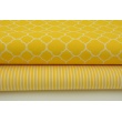Bawełna żółte paski 2x1mm