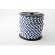 Cotton edging ribbon 5mm navy blue stripes
