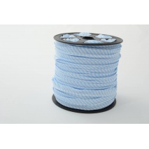 Cotton edging ribbon, 2mm blue stripes