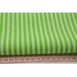 Bawełna 100% paski jaskrawo zielone 5mm