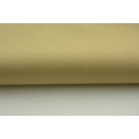 Drill, 100% cotton fabric in a plain beige color