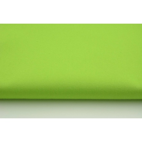 Drill, 100% cotton fabric in a plain green apple color