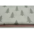 Cotton 100% gray Christmas tree on a white background