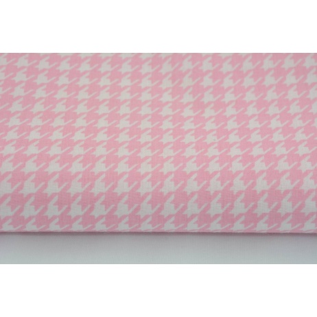 Cotton 100% pink cheerful check