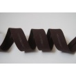 Cotton bias binding chocolate brown 18mm