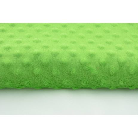 Dimple dot fleece minky in green color Dimple dot fleece minky in green color