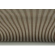 Cotton 100% brown stripes 2x1mm