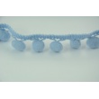 Blue ribbon 15mm pom poms (double thread)