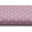 Cotton 100% dots 9mm on a pink background