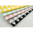 Cotton 100% triangles on a mint 2 background