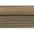Dark beige 6mm Cotton Cord with ribbon