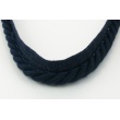 Navy 10mm Cotton Cord with ribbon