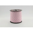 Cotton bias binding pink check 5mm pattern