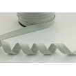 Cotton bias binding small light gray stripes