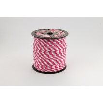 Cotton edging ribbon 5mm fuchsia stripes