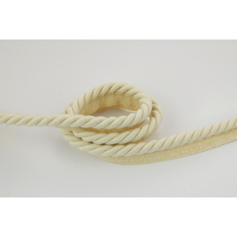 Natural 10mm Cotton Cord with ribbon
