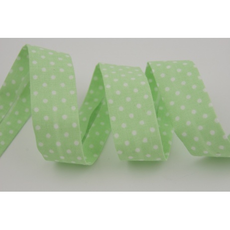 Cotton bias binding pistachio dotted Cotton bias binding pistachio dotted