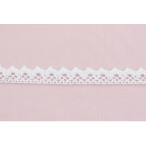 Cotton lace 15mm in a white color