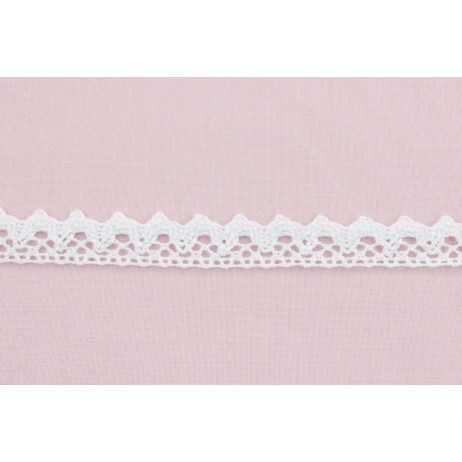 Cotton lace 15mm in a white color